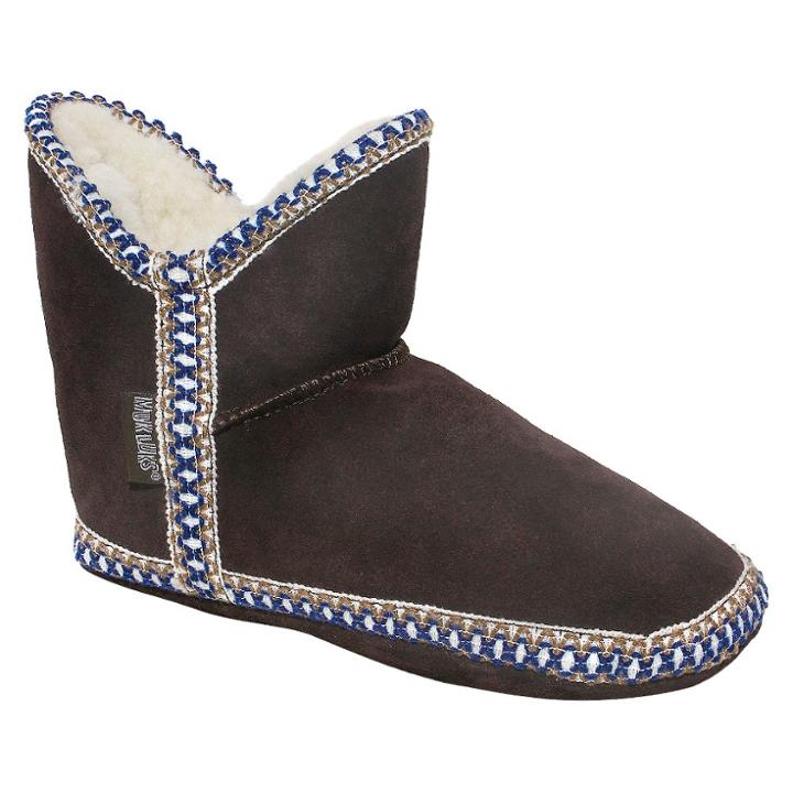 Women's Muk Luks Amira Bootie Slippers - Coffee M(7-8), Size: Medium