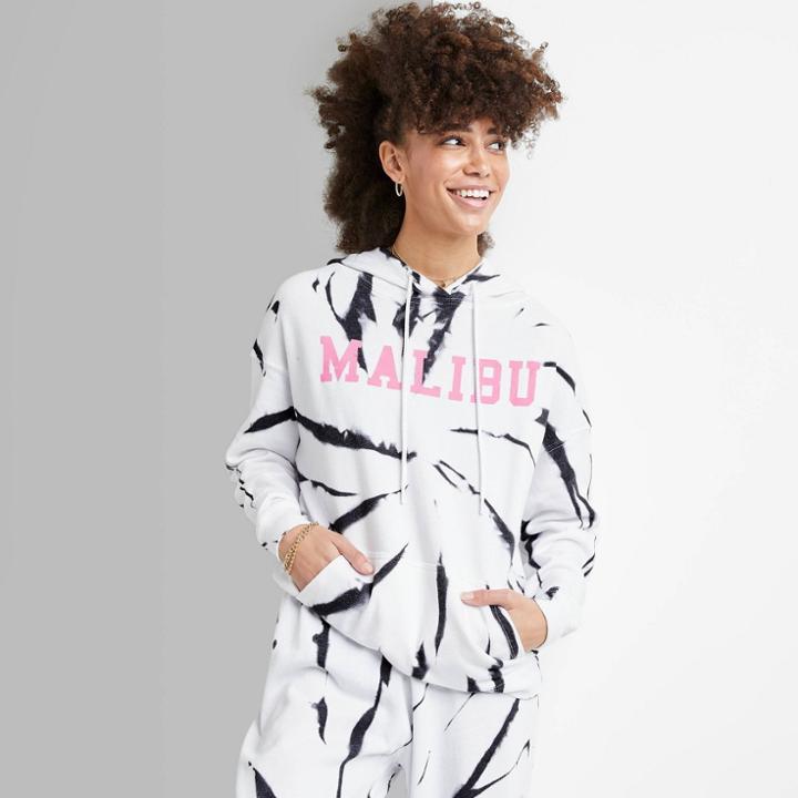 Women's Ascot + Hart Malibu Hooded Graphic Sweatshirt - Tie-dye