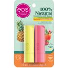 Eos 100% Natural Pineapple Passionfruit & Strawberry Peach Lip Balm