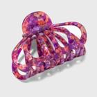 Patterned Acrylic Claw Clip - A New Day Purple