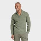 Men's Shawl Collared Pullover - Goodfellow & Co Olive Green