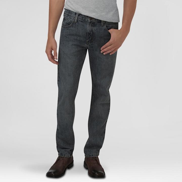 Dickies Men's Big & Tall Slim Fit Straight Leg 5-pocket Pants Gray