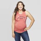 Maternity Sleeveless Scoop Neck All American Mama Graphic Tank Top - Isabel Maternity By Ingrid & Isabel Red