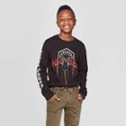 Boys' Kylo Ren Star Wars Army Long Sleeve T-shirt - Black S, Boy's,