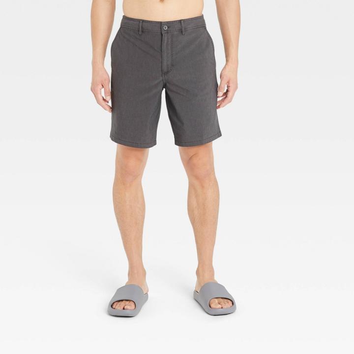Men's 9 Hybrid Swim Shorts - Goodfellow & Co Black