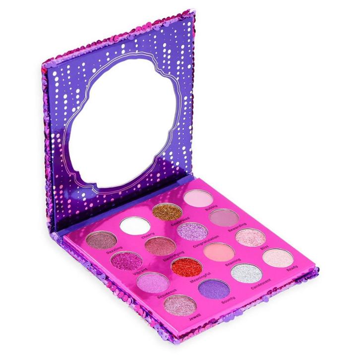 Cai Sequin Eyeshadow Palette Pink/purple