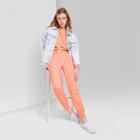 Women's High-rise Sweatpants - Wild Fable Coral