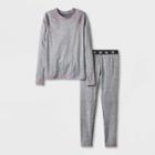Girls' 2pk Thermal Set - All In Motion Heather Gray