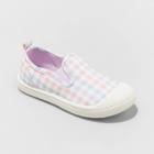 Toddler Kaleigh Slip-on Sneakers - Cat & Jack Gigham Pink