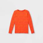Boys' Long Sleeve Seamless T-shirt - All In Motion Orange