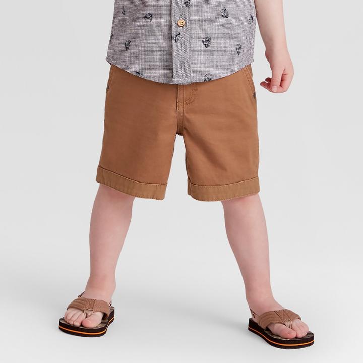 Toddler Boys' Genuine Kids From Oshkosh Chino Shorts - Brown