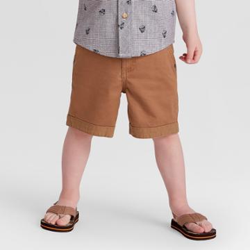 Toddler Boys' Genuine Kids From Oshkosh Chino Shorts - Brown