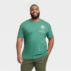 Men's Big & Tall Regular Fit Short Sleeve T-shirt - Goodfellow & Co Dark Green