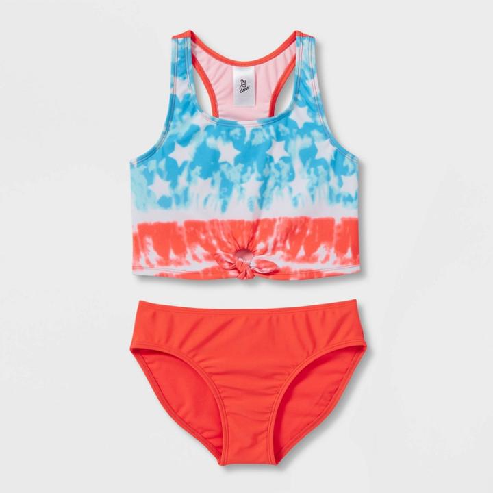 Girls' Tie-dye Star 2pc Bikini Set - Art Class
