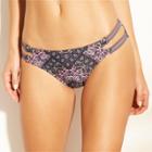 Women's Strappy Hipster Bikini Bottom - Xhilaration Blue Print