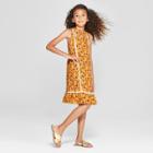 Girls' Lace Gigi Neck Dress - Art Class Yellow