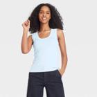 Women's Slim Fit Tank Top - A New Day Blue