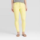 Women's High-rise Skinny Ankle Jeans - Universal Thread Lemon Grass 00, Women's, Yellow