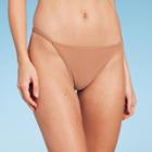 Women's Tab Side Cheeky Bikini Bottom - Wild Fable Brown Xxs