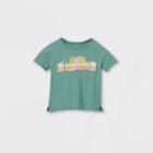 Toddler Boys' Desert Short Sleeve T-shirt - Art Class Teal