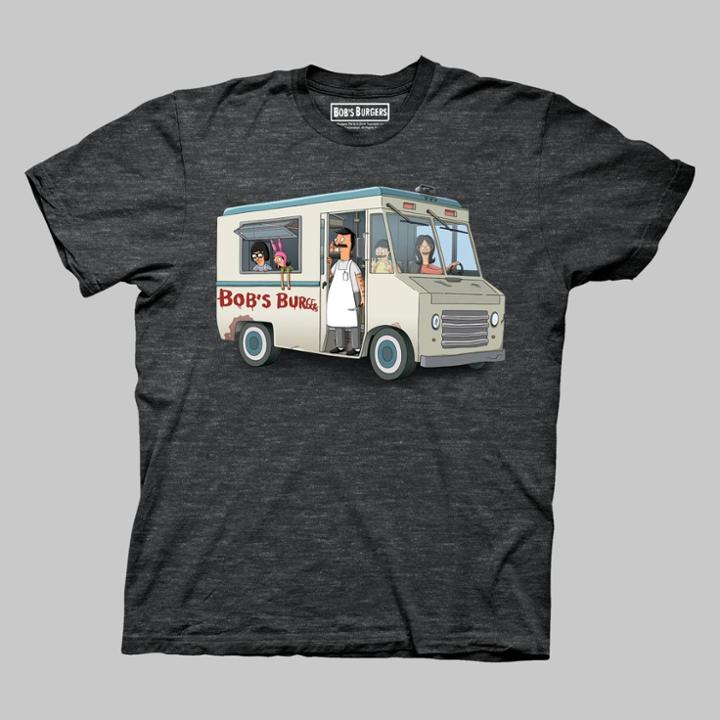 Ripple Junction Men's Bob's Burgers Short Sleeve Graphic T-shirt - Charcoal Heather