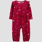 Baby Girls' Floral Rompers - Just One You Made By Carter's Red Newborn