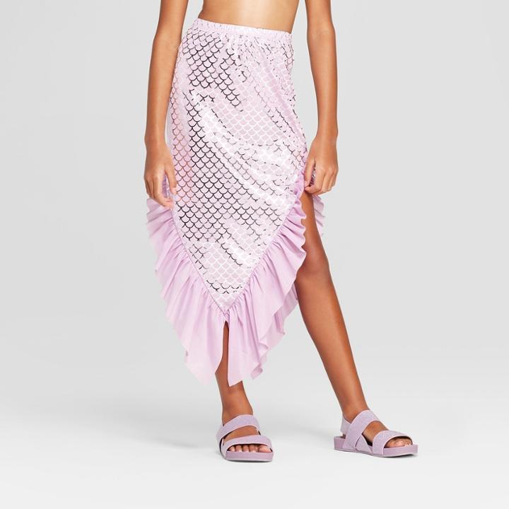 Plus Size Girls' Mermaid Swim Skirt - Cat & Jack Purple