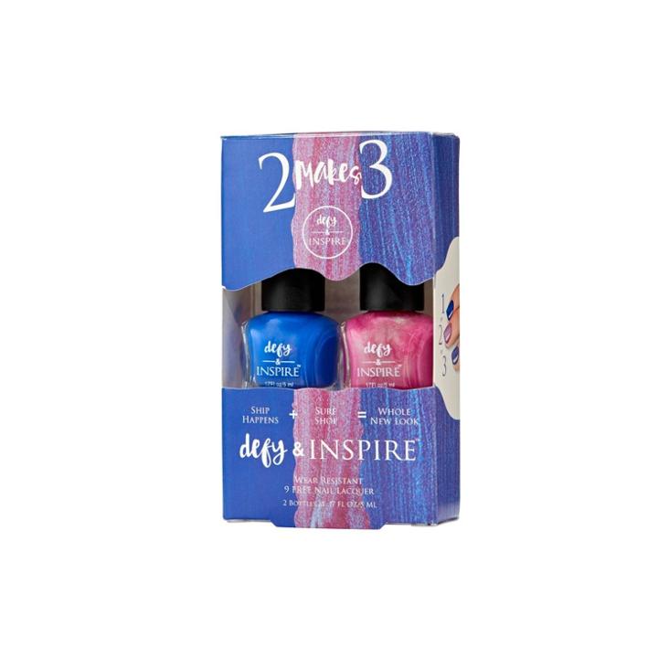 Defy & Inspire Nail Kit Ship Happens + Baby Blues - 2pk