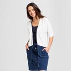 Women's Short Sleeve Cardigan - A New Day White