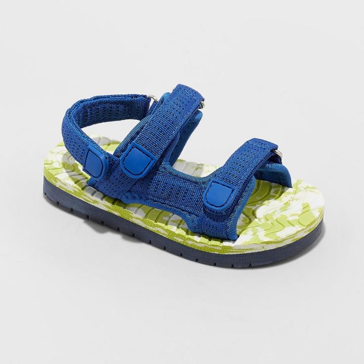 Toddler Boys' Paul Footbed Sandals - Cat & Jack Blue