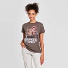 Women's Stranger Things Short Sleeve Graphic T-shirt - Charcoal