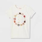 Girls' 'unite' Short Sleeve Graphic T-shirt - Cat & Jack Cream