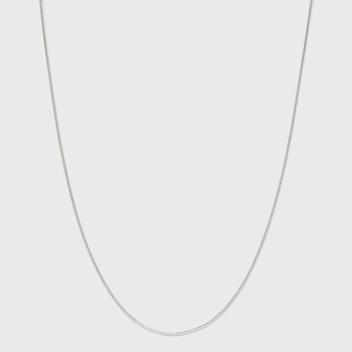 Distributed By Target Silver Snake Chain Necklace -