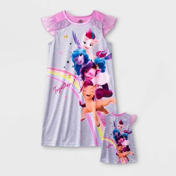 Girls' My Little Pony Doll And Me Nightgown - Purple