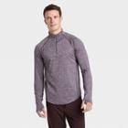 Men's Premium Layering Quarter Zip Pullover - All In Motion Purple M, Men's,