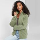 Women's Quilted Jacket - Wild Fable Olive Green