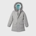 Girls' Zip-front Parka Jacket - Cat & Jack Gray