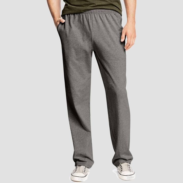 Hanes Men's Jersey Pants - Charcoal Heather