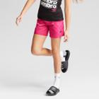 Plus Size Umbro Girls' Checkerboard Shorts - Pink