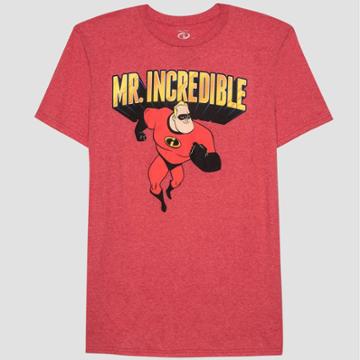 The Incredibles Men's Mr. Incredible Short Sleeve Graphic T-shirt Red