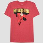 The Incredibles Men's Mr. Incredible Short Sleeve Graphic T-shirt Red