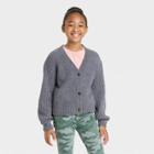 Girls' Button-front Cardigan Sweater - Cat & Jack Gray