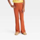 Girls' Rib Flare Pants - Cat & Jack Orange