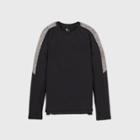 Boys' Long Sleeve Solid Colorblock Soft Gym T-shirt - All In Motion Black