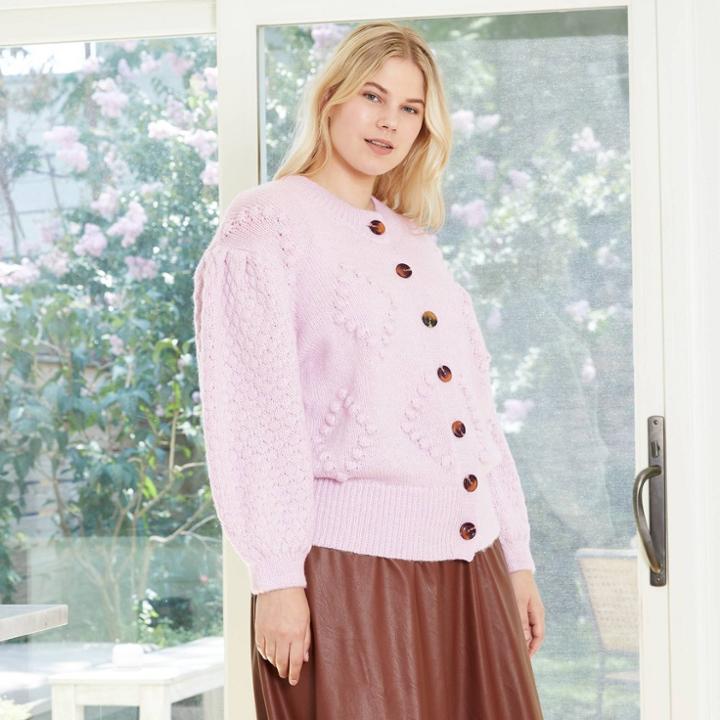 Women's Plus Size Cardigan - Who What Wear Purple