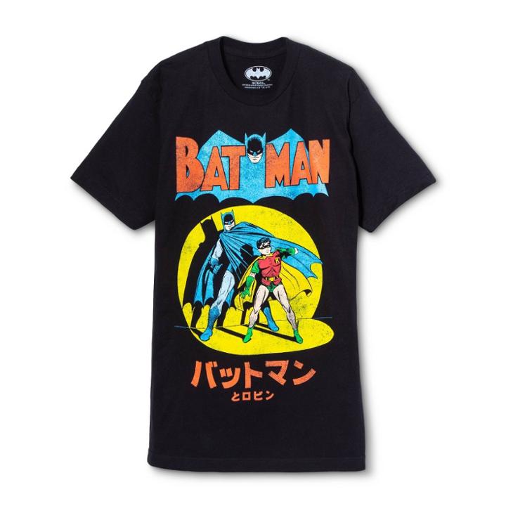 Warner Bros. Men's Batman Comic Short Sleeve Graphic T-shirt - Black