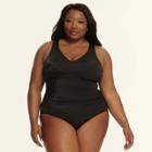 Target Plus Size Dreamsuit By Miracle Brands Women's Plus Slimming Control Size Strappy Back One Piece Swimsuit - Black