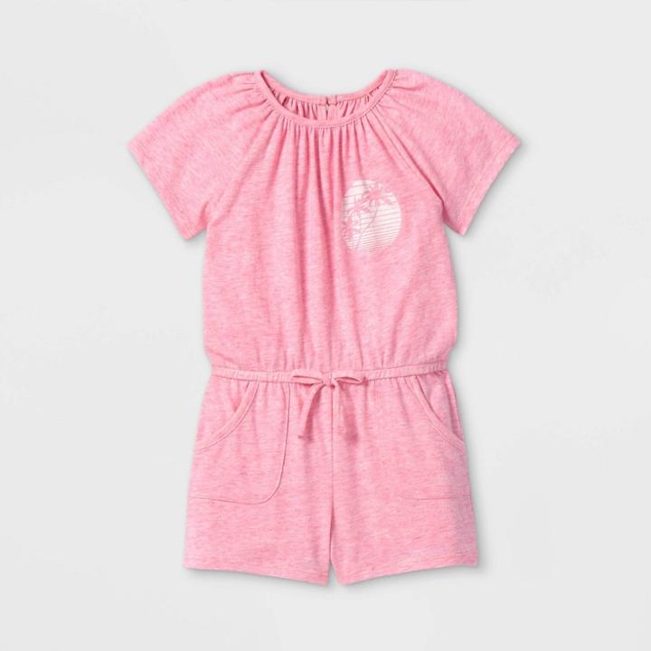 Grayson Mini Toddler Girls' Short Sleeve Romper - Pink