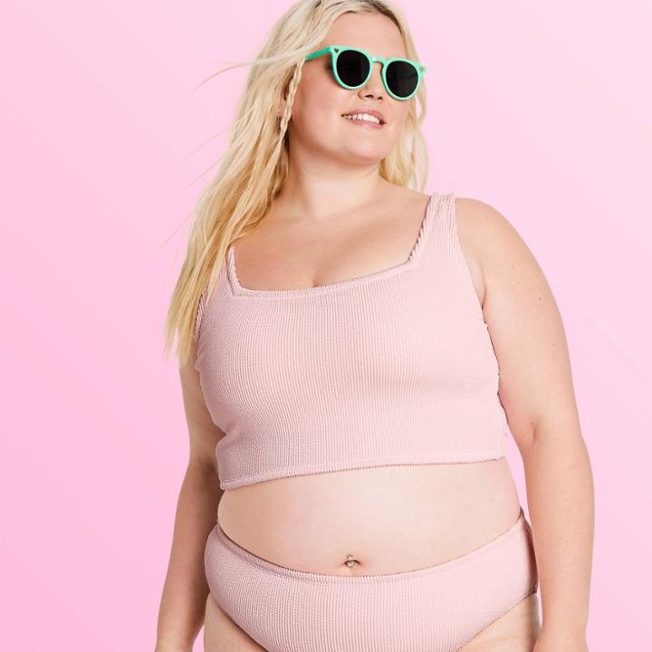 Women's Plus Size Puckered Longline Bralette - Stoney Clover Lane X Target