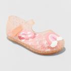 Toddler Girls' Hydee Rainbow Print Glitter Jelly Sandals - Cat & Jack Pink